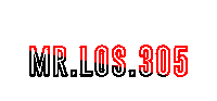 Mr Los Sticker by Affluent Barbershop