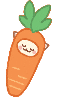 Cat Carrot Sticker