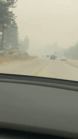 Smoke From Mosquito Fire Covers Northern California Interstate