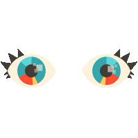 eye blink Sticker by GROSSE8