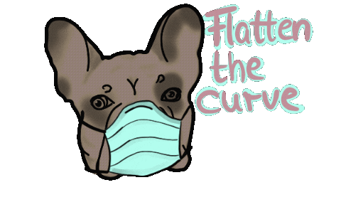 Refritscherator giphyupload dog mask covid Sticker