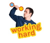 Nicoo Working Hard Sticker by Pangramma