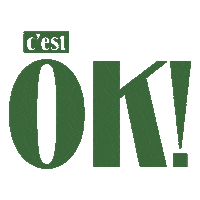 Typography Ok Sticker by Papier and Co.