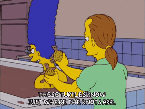 marge simpson massage GIF