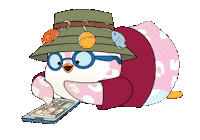 Scrolling Social Media Sticker by Pudgy Penguins