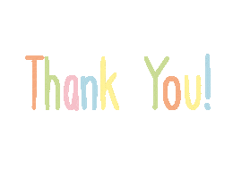 MsSlow rainbow text thank you thanks Sticker