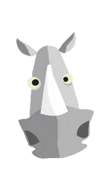 zoo rhino Sticker by Dierenrijk