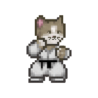 Cat Fight Sticker