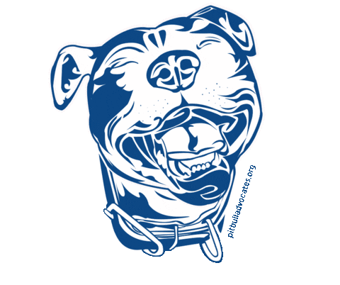 Happy Pit Bull Sticker by Pit Bull Advocates of America