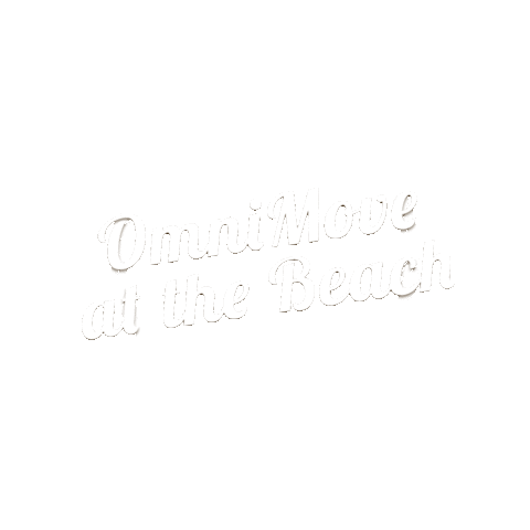 OmniMove giphyupload logo event omnimove at the beach Sticker
