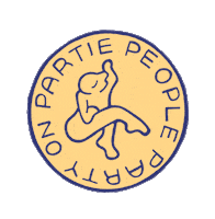 Party On Sticker by Partie People