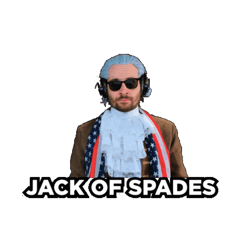 Black Jack Spades Sticker