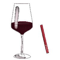 Red Wine Sticker by Vitacig