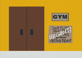 gym door GIF by South Park 