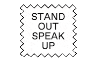 Speak Up Black Lives Matter Sticker by Everyday For Every Body