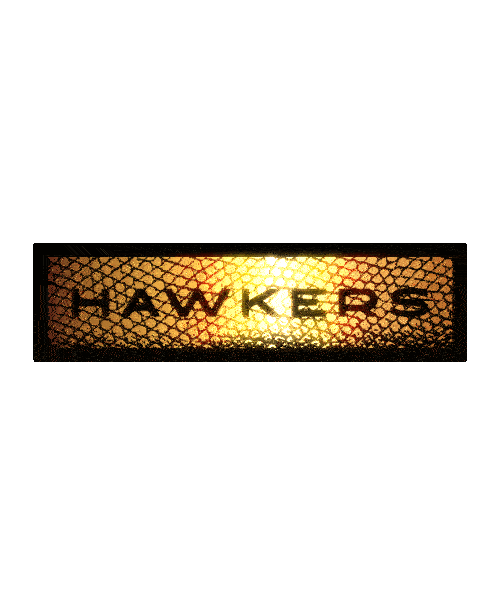fashion logo Sticker by Hawkersco