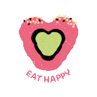 eathappy heart food yummy fresh Sticker