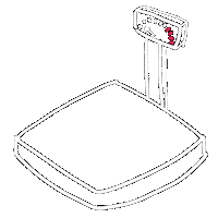 Weight Scale Sticker