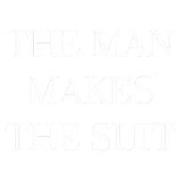 Suits Theman Sticker by RANDY WILLARD | THE MAN MAKES THE SUIT