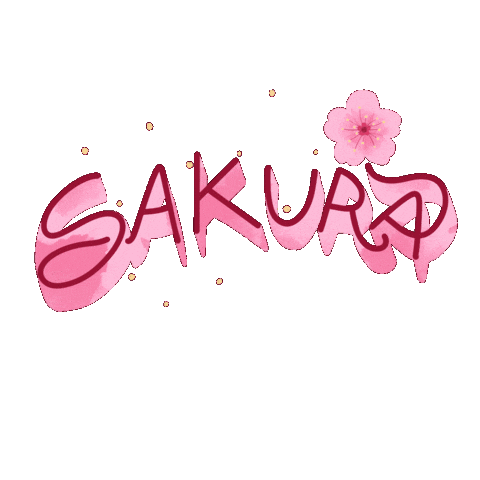 Cherry Blossom Pink Sticker by Keva Epale