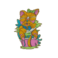 Art Cat Sticker by BOYISHMIND