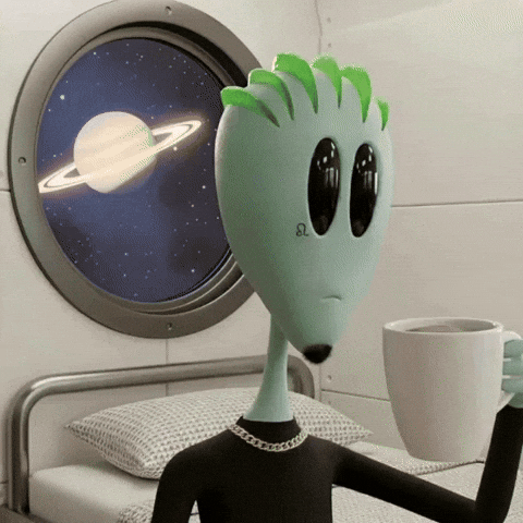 Cup Of Joe Coffee GIF by Lonely Aliens