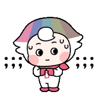 Embarrassed Panic Sticker by ddmkorea