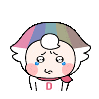 Sad Cry Sticker by ddmkorea
