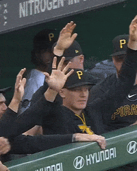High Five Best Friends GIF by Pittsburgh Pirates