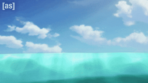 Ocean Swimming GIF by Adult Swim