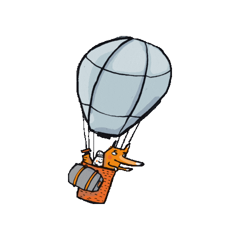 Hot Air Balloon Sticker by G&G Verlag