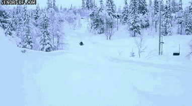 snow sledding GIF by Cheezburger