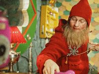 santa claus office christmas GIF by The Elves!