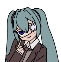 Monitoring Hatsune Miku Sticker