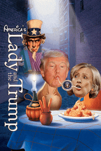 trump hillary GIF by Leroy Patterson