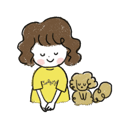 Curly Hair Sticker by Curly Me