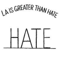 Speak Out Los Angeles Sticker by LA vs. Hate
