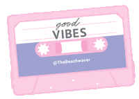 good vibes summer Sticker by The Beachwaver