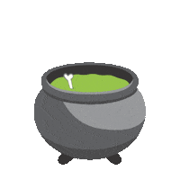 outfoxeddesign halloween spooky cauldron bubbling Sticker