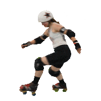 Lets Go Sticker by Dom City Roller Derby