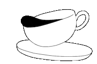 Tired Coffee Sticker