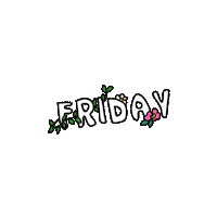 friday text Sticker by Ivo Adventures