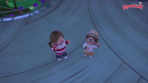 happy dance GIF by Monchhichi