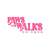 PawsForWalks dog pink dog walker pet sitting Sticker