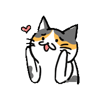 Cat Love Sticker