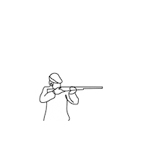 Gun Shooting Sticker