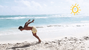 30A happy yes beach jump GIF