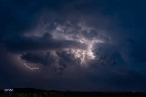 'Lightning Insanity' Illuminates Nebraska Skies