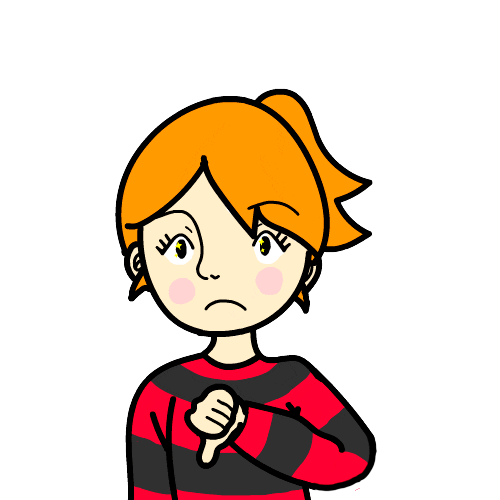 Sad Dislike Sticker