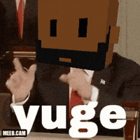 Meebits crypto trump nft big GIF